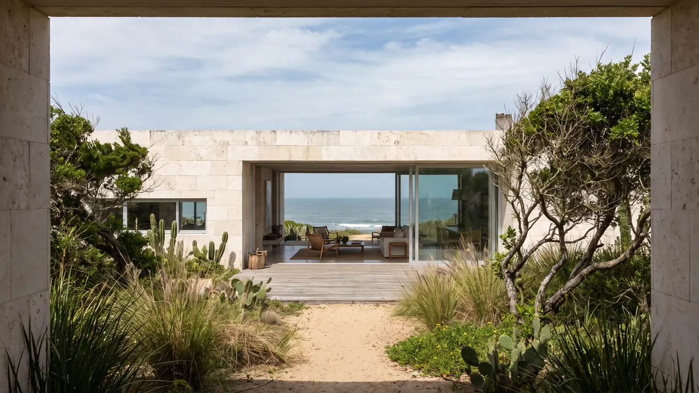 Casa para uma rotina perto do mar